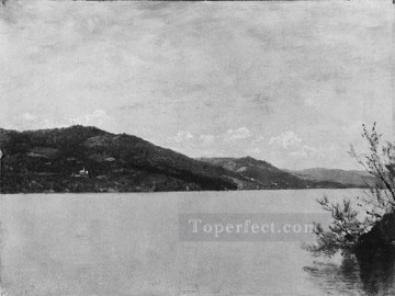 ジョン・フレデリック・ケンセット Painting - ジョージ湖 1872年 ルミニズムの海景 ジョン・フレデリック・ケンセット